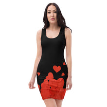 Load image into Gallery viewer, Hearts Cluster Fitted Dress