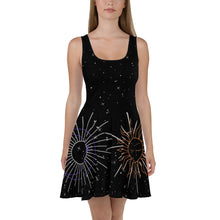 Load image into Gallery viewer, Sun and Moon Skater Dress