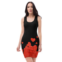 Load image into Gallery viewer, Hearts Cluster Fitted Dress
